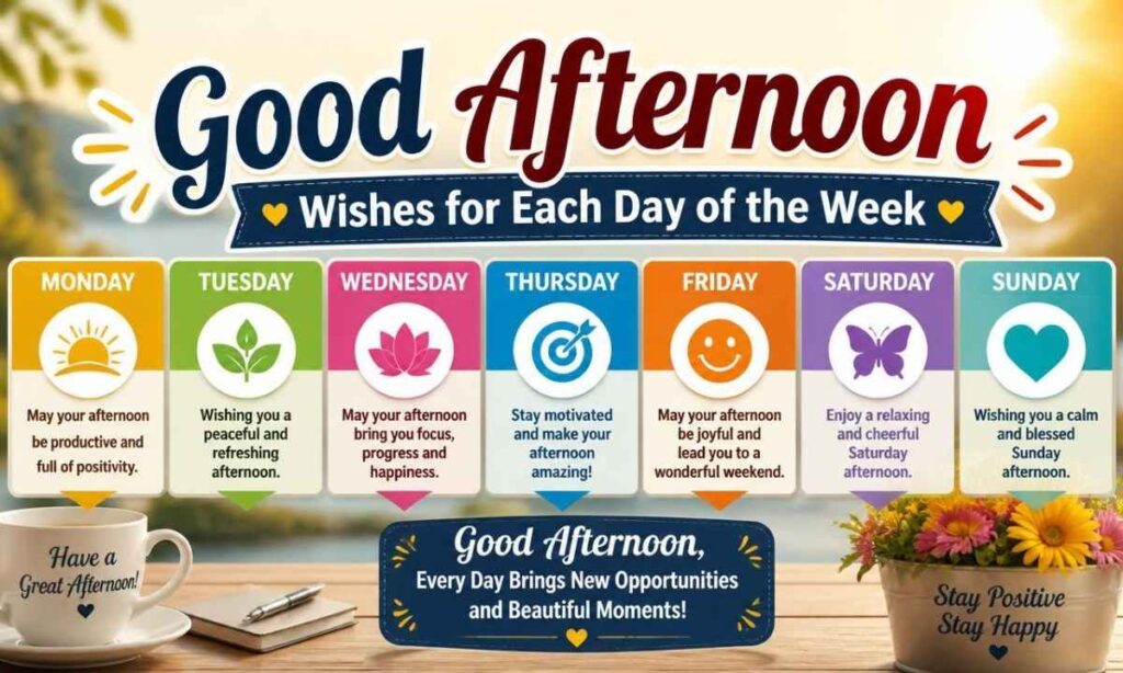 good-afternoon-wishes-for-each-day-of-the-week